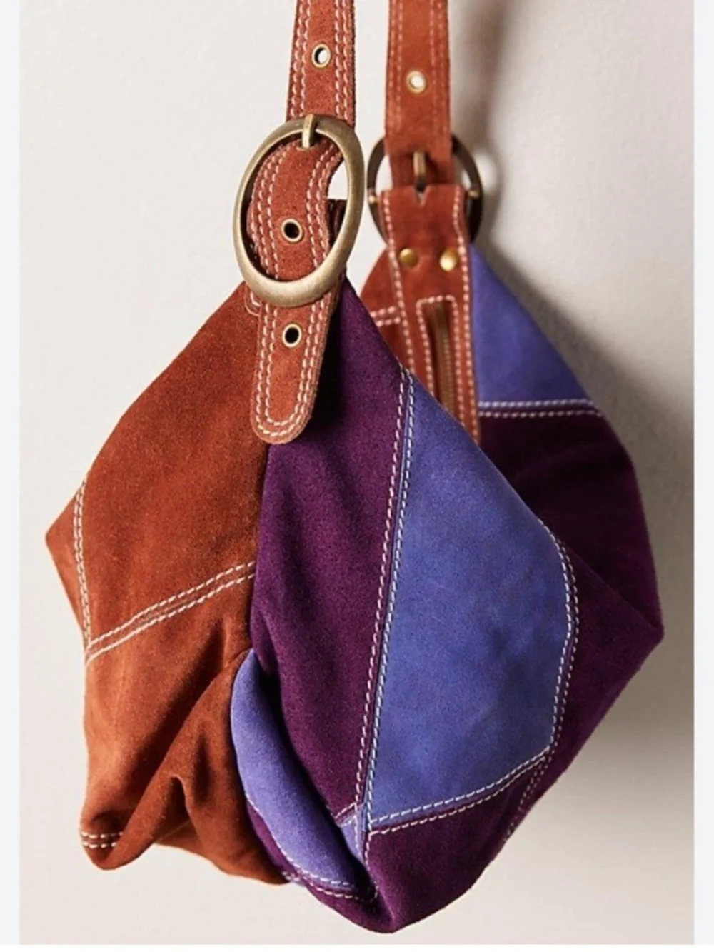 NWOT Free People Montage Suede Shoulder Bag